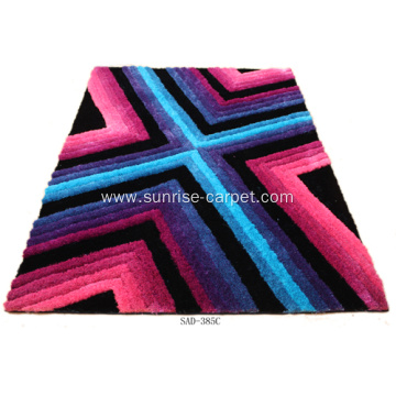 Polyester shaggy modern design carpet